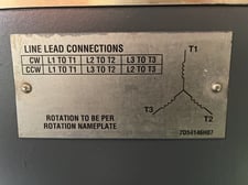 800 HP 1200 RPM Westinghouse, Frame 4511, WPIIBB, 4000 Volts
