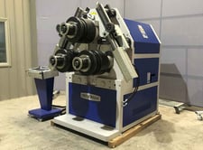 5" x 5" x 9/16" Bendmark #PRO-120, hydraulic angle roll, universal die, 20 HP, 15.35" roll diameter, 220 V.