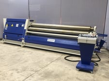 120" x 5/16" Bendmark #CY4R-HHS-230-30/8, hydraulic plate roll, 9.05" roll diameter, 220 V., 3-phase, 11.5 HP