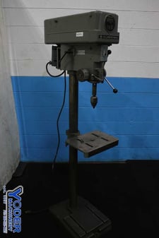 7-1/2" Clausing #165C, single spindle drill, 10" x14" table, #2 MT, #74654