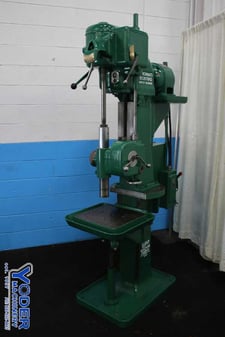 21" Cincinnati #21" Box Column, single spindle drill, 16" x16-1/2" table, 3 HP, #74918