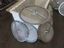 24" Ultrasonic screens, Stainless Steel, support bar across the screen for ultrasonic vibration (9 available)