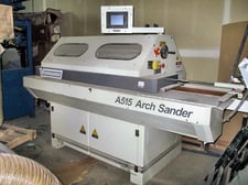 Voorwood #A-515-GH, Feed-Thru Edge Profile Sander, (4) 1.5 HP, PLC control, 2007