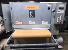 36" Timesavers #137-1-HD60, 1-Head Wide Belt, 6" diameter Roll, 1/2" Wide platen, 37" x 60" Abrasive belt, 20