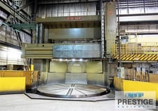 216" O-M #TMD-55/60N, 236" dia., 145" U/R, 66T table capacity,.Fanuc 18-TB, 3-45 RPM, 1995, #32263
