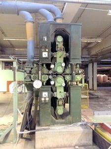 74" Steinemann #Osus-Nova-190-FS, 2-Head Veneer Sander, (1) set of top & bottom opposed heads, 6" thickness