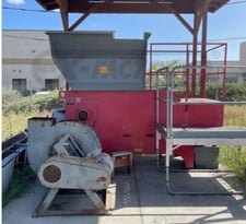 Cresswood #HF-40-50, Low Noise Wood Grinder, 66" x 72" Hopper top opening, 42" x 66" bottom opening, 38"
