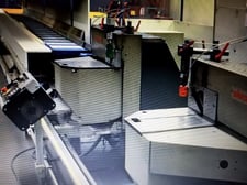Elumatec #DG-104, Automatic Double End Miter Saw, 6000 mm bed length, 350 mm cutting length, 420 mm blade