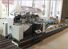 Elumatec #DG-244, Automatic Double End Miter Saw, 7500 mm bed length, 375 mm cutting length, 550 mm blade