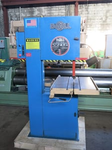 20" Doall #2013-V, Vertical Bandsaw with Air Feed Table, 1997