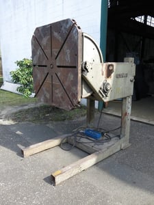 Unique, Welding Positioner, 46" Square Faceplate, Electric Variable Speed, Power Tilt and Turn