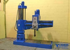 5' -15" Bergonzi #TM50-1600, radial drill, 66" x 33" base, 30-1520 RPM, 1970, #51281