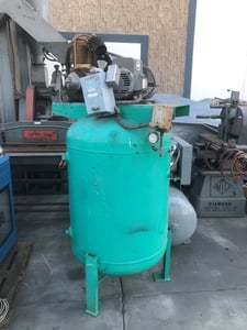 3 HP Quincy Vertical Air Compressor, 12 CFM, 125 psi, 80 gallon tank