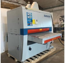 52" Duramac #DUR-52-2, 2-Head Wide Belt, 6" working thickness, 23" infeed load space, 50" wide conveyor