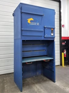 2000 cfm Clean Air America #WS-5, booth & backdraft dust collector, 226 sq.ft., (4) cartridge filters