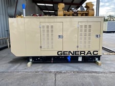 50 KW Generac #SG0050, diesel generator set, 120/240 Volts, 3-phase, GM 5.7L engine, weatherproof enclosure