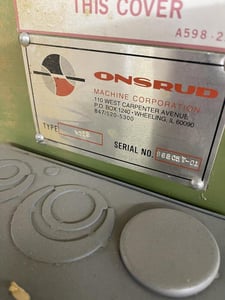 Onsrud #W525, overarm router, s/n 968057-01