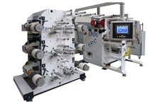 SRC Systens #SP06, 18" wide 6 head spooling system, 1.5" max spool width, 1000 FPM