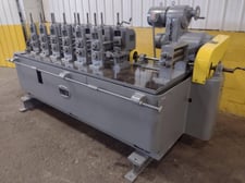 6 Stand, Yoder #M1-1/2, rollformer, 12" rollspace, 1.5" arbor diameter, 11" horizontal spacing
