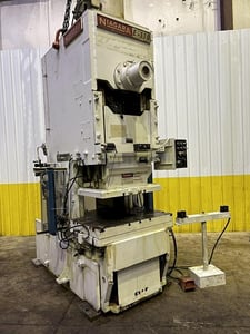 110 Ton, Niagara #E-110, mechanical gap frame punch press, 5" stroke, 19.25" Shut Height, 42" x 27" bed, 40