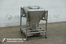 Tote Systems, 316 Stainless Steel bins / totes, mounted on heavy duty stai, #318723