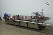 Adco #15D105SS, Stainless Steel semi-automatic horizontal hot melt glue cartoner, 25-120 cartons/minute