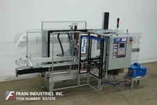 Wexxar #WF30-H, automatic, inline case erector, bottom glue sealer, 5-30 cases/minute, mounted on base frame