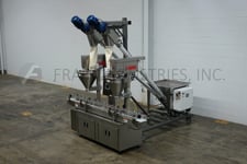 AMS Filling Systems #A500, automatic, lin line, dual head, Stainless Steel auger filler, 304 Stainless Steel
