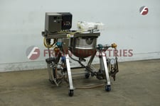 20 gallon Lee #20CFD7T, 316 Stainless Steel jacketed kettle, 22" dia x 16" deep with a 6" straight wall, 1