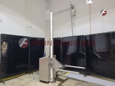 Bohle #HS1000, material handling tote dump, rotating column tote lift, 2200 lb. capacity, 2 prong forklift