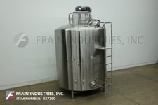 DCI, 304 Stainless Steel & insulated process tank, 2000 gallon, 85" dia. x 92" straight wall, lift up clamp