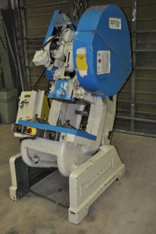 60 Ton, Rousselle #6, OBI press, 3" stroke, 12.5" Shut Height, 3.5" adj., 11" throat, 50 SPM, air clutch &