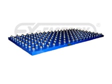 48" wide x 4' long, Lewco #BPA-48-48-3-PP94, roller ball conveyor, 1" diameter in 3" centers, zinc plated