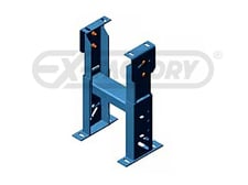 51" x 46" Lewco #SPH-46-51-PP94, steel slat and chip conveyor, heavy duty support legs, 2022