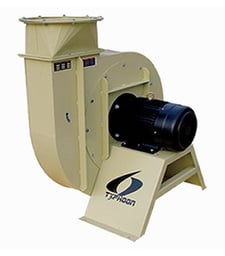 10350 cfm, Extrema #DB-250.3-TYPHOON, blower, 25 HP, inlet 18", 27" impeller, 20" outlet, solid heavy gauge