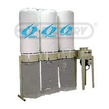 4550 cfm Extrema #DC-3075.1-TYPHOON, modular dust collector, 3 fabric filter top bags, 7.5 HP, push button
