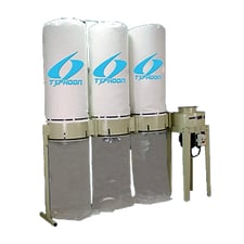 6000 cfm Extrema #DC-3100, Modular Typhoon Dust Collector, 3 fabric bags, 10 HP motor, new, 2026