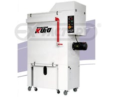 2649 cfm Kufo #LS-500E, self-contained dust collector, 5 HP, 10" inlet, pulse jet filter cleaning with