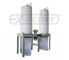 4238 cfm Kufo #UFO-104HT, dust collector, 4-bag self-contained free-standing unit, 23-3/4" diameter bags