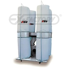 3812 cfm Kufo #UFO-105D, dust collector, 8-bag self-contained free-standing unit, 23-3/4" diameter bags, 7.5