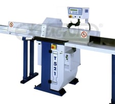 OMGA #T-521-SNC, optimizing cross-cut saw, 10' long lumber cutting, single or multiple pieces stacked, 20"