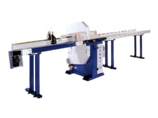OMGA #T-521-ST, cutoff saw, 10 degree tilt and and pneumatic clamp, 12-5/8" wide x 5-1/2" thick cut capacity