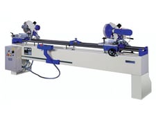 OMGA #TR-2-A, double end miter saw, 2-saw heads, 2.2 HP - 3000 RPM, 300 mm diameter sawblades with 30 mm