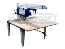 Omga #RADIAL-1250-7, radial arm saw, 7 HP, 43.897" crosscut, 6-7/8" thickness, 20" diameter blade with 1"