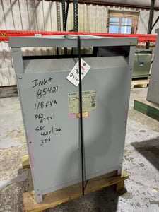 118 KVA 575 Delta Primary, 460Y/266 Secondary, Challenger #123-NP3-MOD.5, S/N J9612534