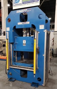 75 Ton, Neff, rail guided straight side down-acting hydraulic press, 2012, S43890 (2 available)