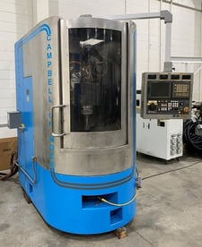 Campbell #FR-1220-18S, Fixed Rail, 20" swing, Fanuc 21i-M, 12" Table, 24k RPM, 19 HP, 1999