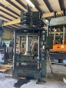 100 Ton, Lawton, 49" x42", 46" daylight, 36" stroke, 20" operator height, 12" bore/10" rod, down-acting, #2722