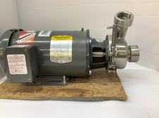 2 HP 3450 RPM Baldor, Frame 145TC, TEFC, w/Thomsen 42549-GC milk pump, new surplus, 230/460 Volts