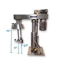Scott Turbon #9193, batch mixer, Stainless Steel hi-shear disperser emulsifying, 20 HP